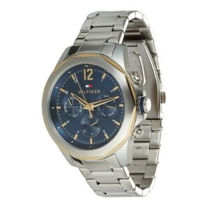 Analogové hodinky Tommy Hilfiger námořnická modř / zlatá / stříbrná
